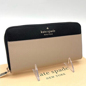 Kate Spade Large Continental Wallet Tan/Black
